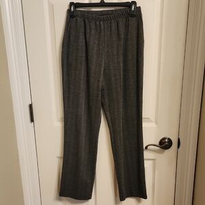 Lands' End Gray Elastic Waist Pants